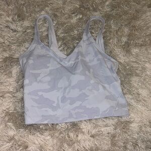 WHITE CAMO LULULEMON ALIGN TANK!! SIZE 4